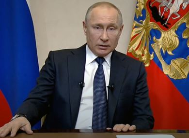 Президент Владимир Путин выступил с обращением к россиянам