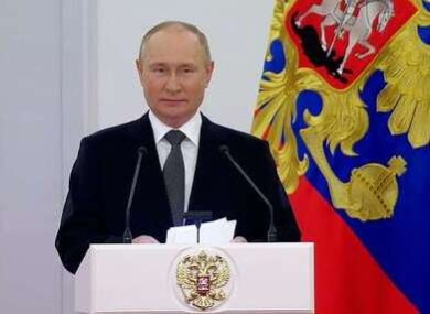 Путин поздравил россиян с Днем воссоединения новых регионов с Россией