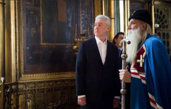 Мэр Москвы Сергей Семенович Собянин впервые посетил старообрядческую Рогожскую слободу