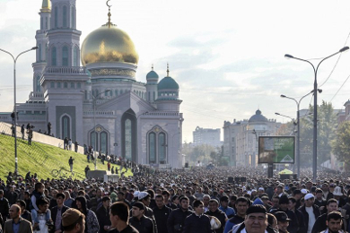 Мусульманская община Москвы отметила Курбан-байрам